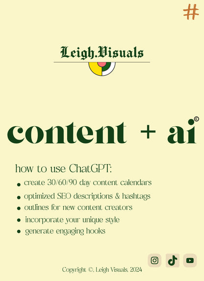 Content + Ai (Beginner's Guide to Content Strategy with ChatGPT)