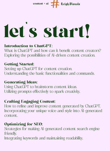 Content + Ai (Beginner's Guide to Content Strategy with ChatGPT)